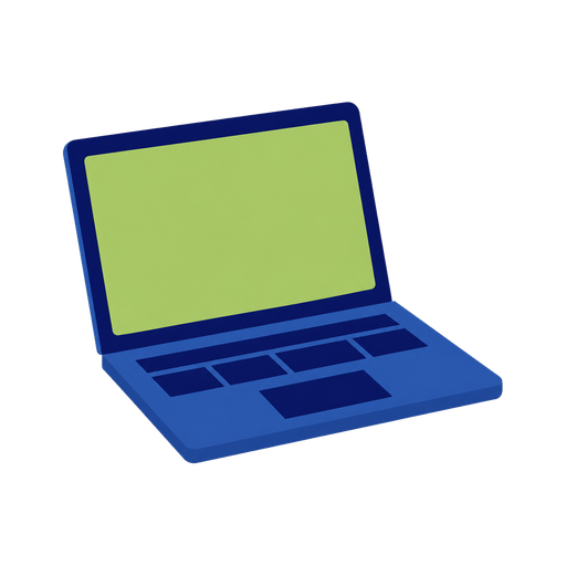 Ilustração de um notebook aberto